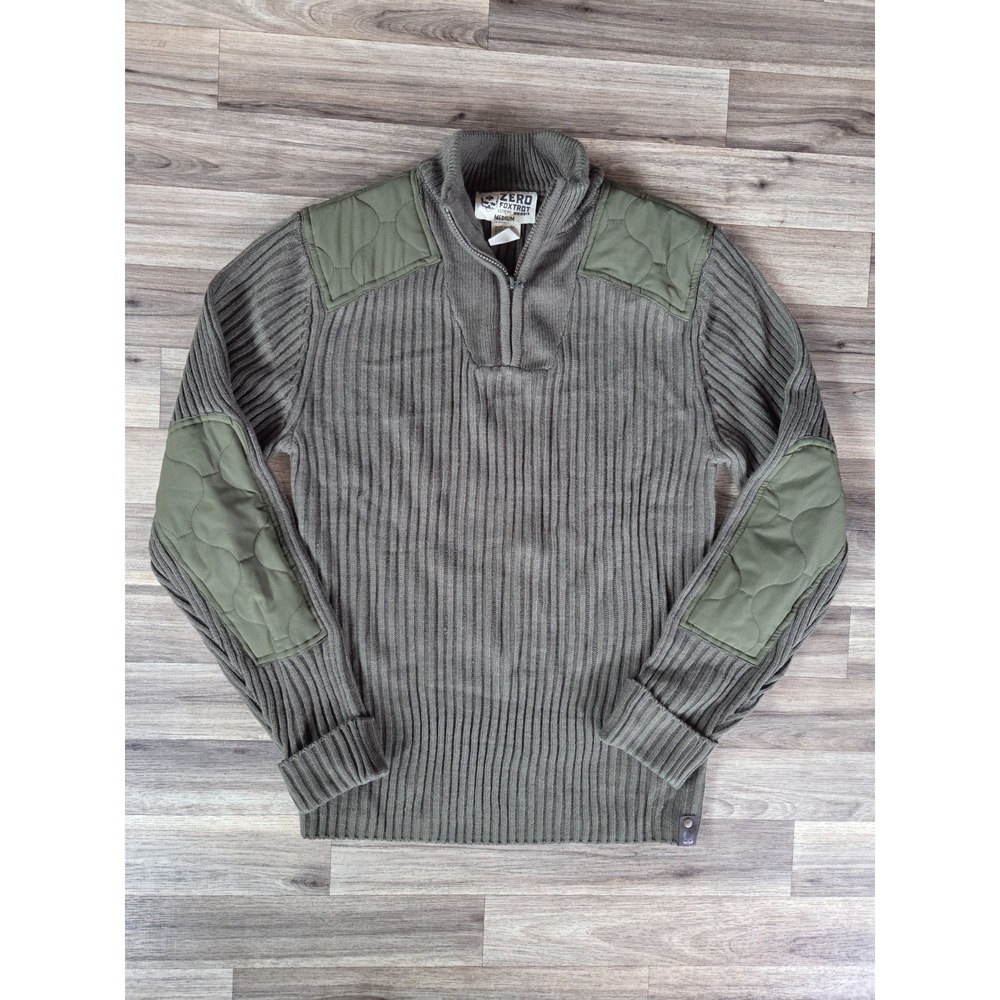 Zero Foxtrot Corps Woobie Pully Sweater M Olive Quarter Zip Commando Military